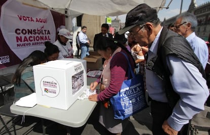 Instalan 95% de casillas para consulta sobre NAIM