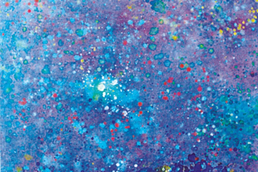 Glorioso firmamento. Acrílico / Tela. 60 x 50 cm (CORTESÍA GALERÍA JUAN MARTÍN)