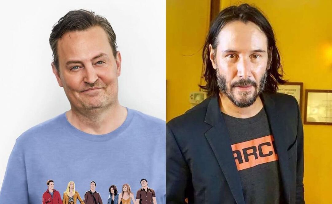Matthew Perry y Keanu Reeves. Fuente: Instagram @mattyperry4 y @keanureevesofflcial_