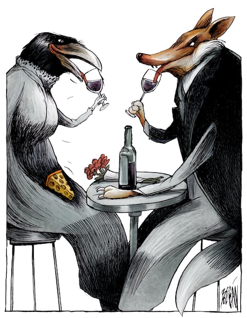 La fábula, el brindis y la moraleja