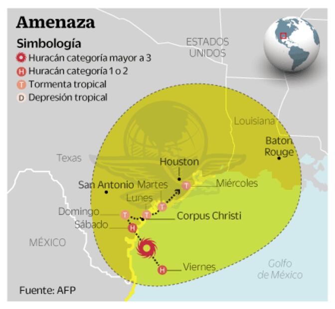 Huracán “monstruo” azota el sur de Texas