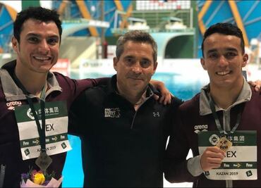 Castillo y Celaya, últimos en Serie Mundial de la FINA