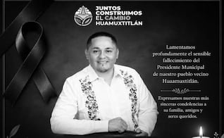 Muere alcalde de Huamuxtitlán en Guerrero; Fiscalía investiga las causas del fallecimiento
