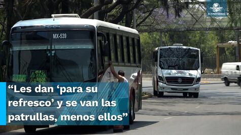 Base de autobuses irregular opera en Insurgentes Norte