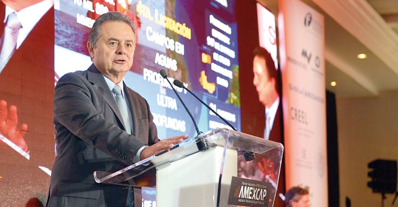 Pedro Joaquín Coldwell, secretario de Energía, durante su participación en la 11 Cumbre de Capital Privado (CORTESÍA)