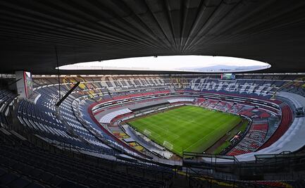 Momento de hacer pesar el Estadio Azteca