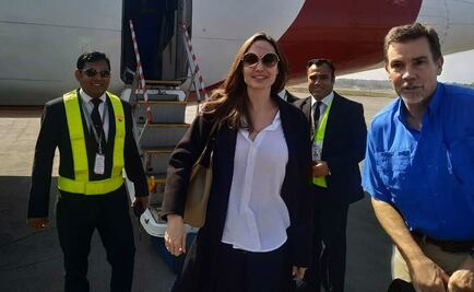 Angelina Jolie visita campamento en Bangladesh
