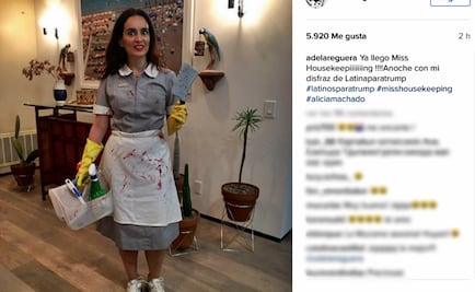 Ana de la Reguera se inspira en Donald Trump para disfraz