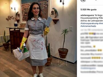 Ana de la Reguera se inspira en Donald Trump para disfraz