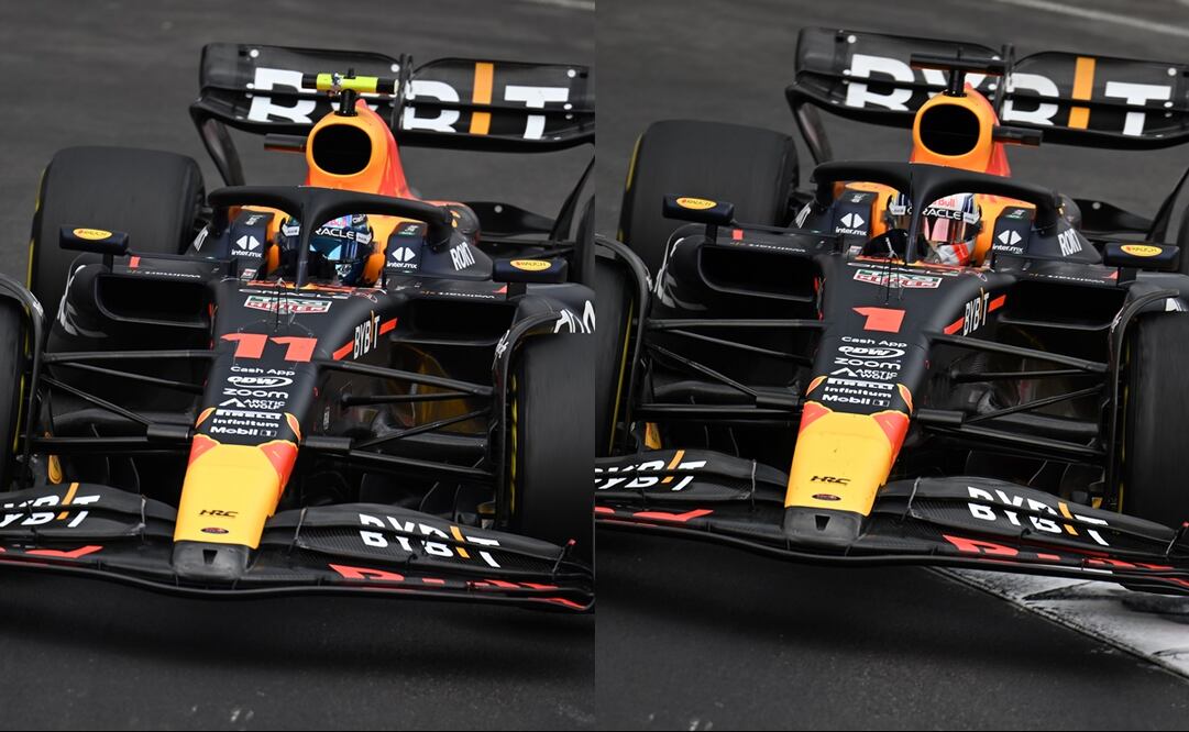 Checo Pérez y Max Verstappen en Mónaco - Foto: Especial