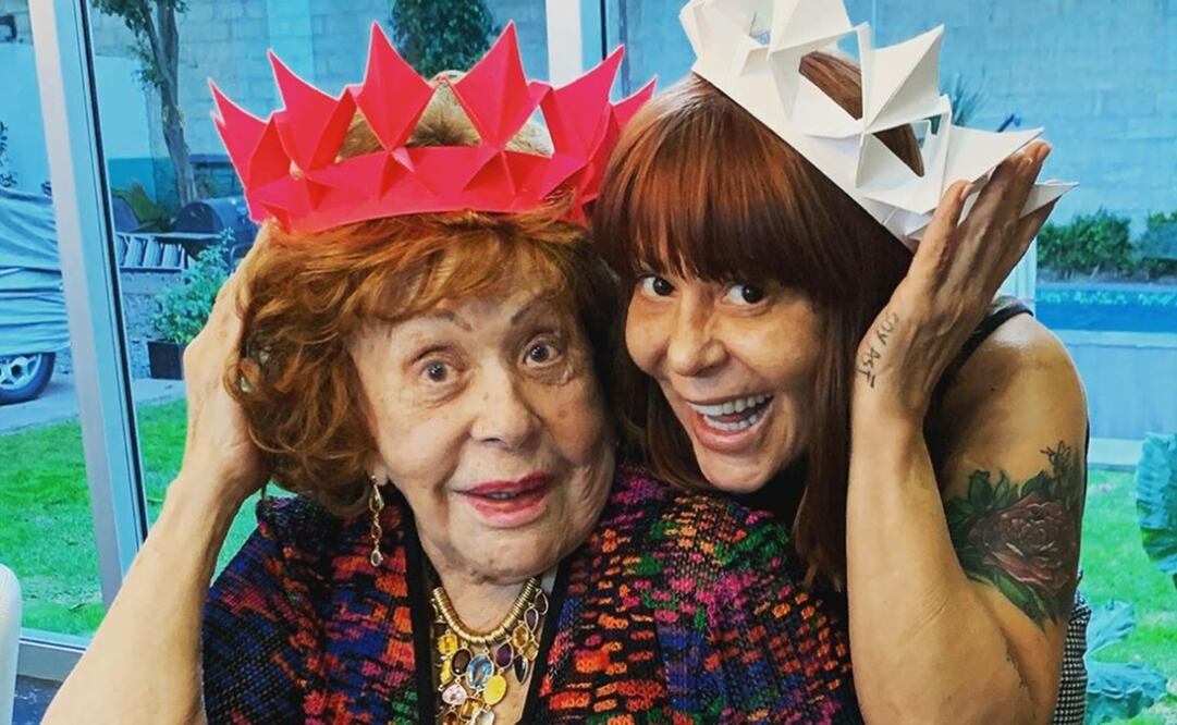 Silvia Pinal y su hija Alejandra Guzmán. Foto: Instagram