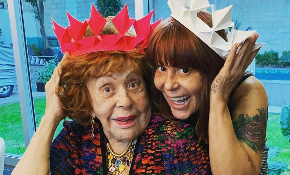 Silvia Pinal y su hija Alejandra Guzmán. Foto: Instagram