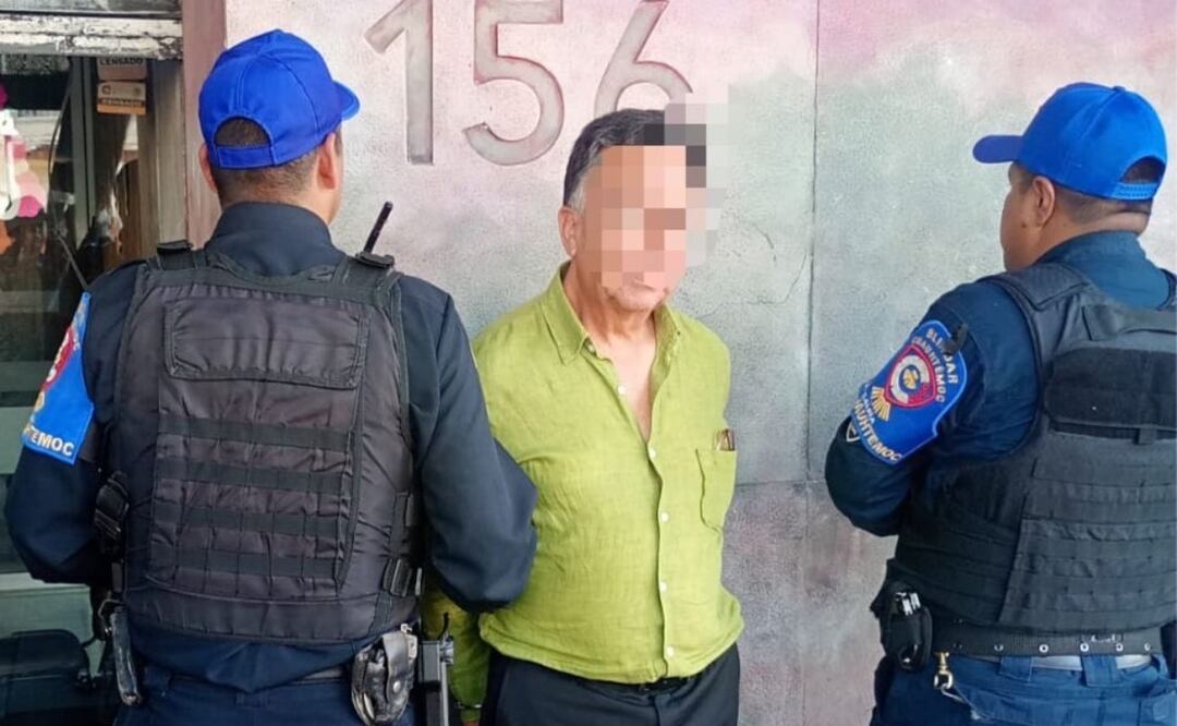 Detienen funcionario de la alcaldía Cuauhtémoc que intentó extorsionar un negocio. Foto: Especial