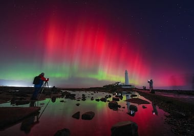 FOTOS: Tormenta solar deja imágenes espectaculares de auroras boreales