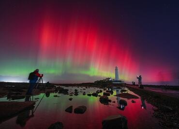 FOTOS: Tormenta solar deja imágenes espectaculares de auroras boreales