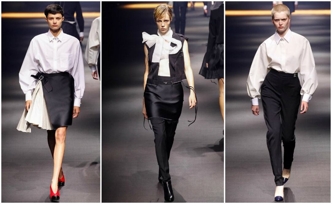 Lanvin ofreció una serie de piezas que se debatían entre las siluetas estructuradas basadas en el menswear