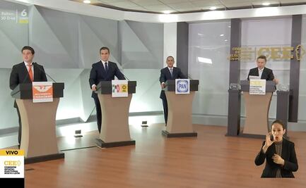 Señalamientos y promesas "irracionales", así fue el debate de los 7 aspirantes a la gubernatura de NL