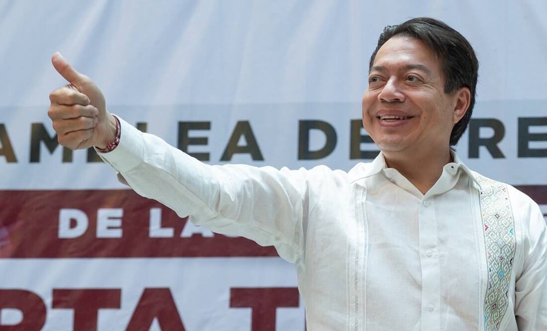 Líder nacional de Morena, Mario Delgado en la inauguración de la Primera Casa del partido en Tlalpan. Foto: Especial