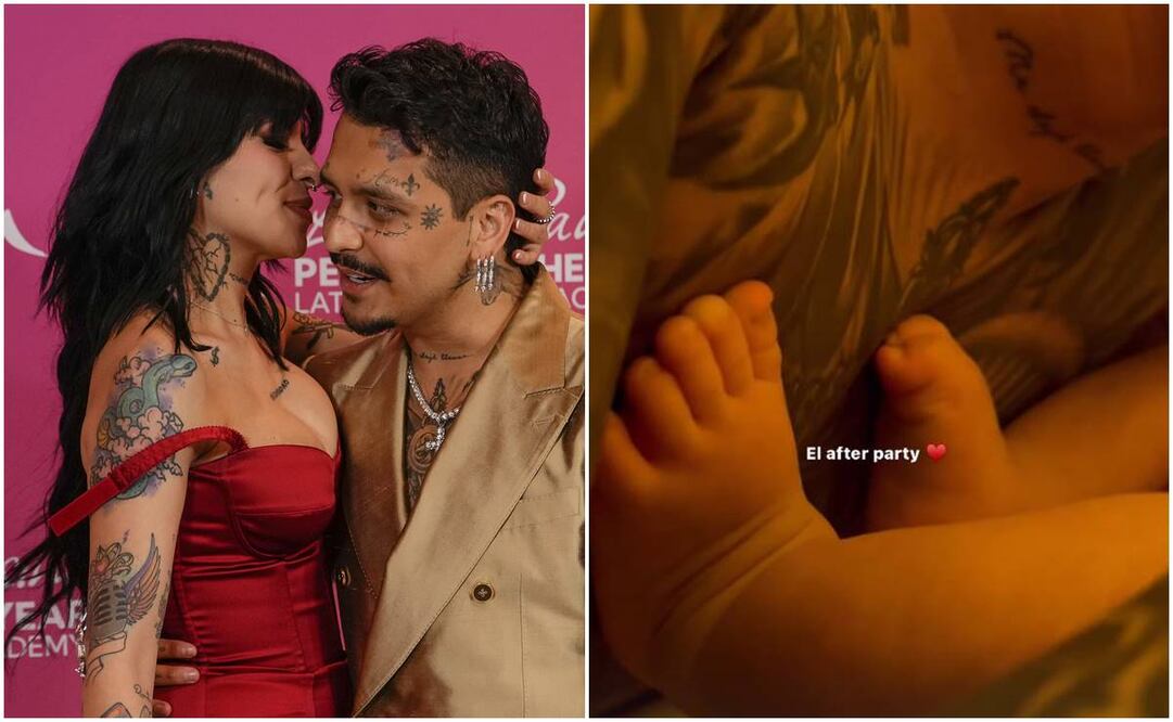 La pareja evitaba, a toda costa, publicar la carita de su bebé. Foto: AP/Instagram.