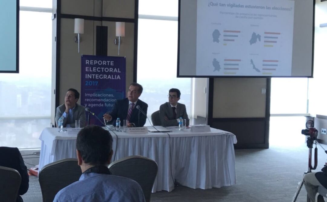 Al presentar el Reporte Electoral Integralia 2017, Luis Carlos Ugalde, dijo que en una elección cerrada la compra del voto puede ser definitoria (Foto tomada de Twitter @LCUgalde)