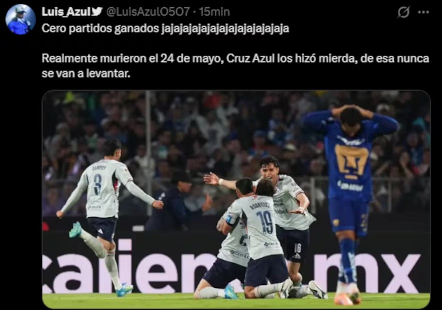 Memes sobre el enfrentamiento de Pumas VS Columbus Crew.
Imagen: X