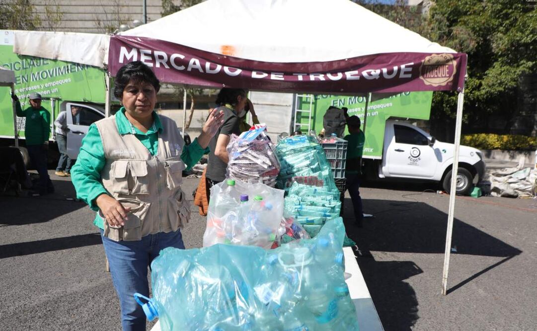 Recuperan más de 10 toneladas de residuos en Reciclatrón de CDMX y mercado del trueque; supera récord histórico, 9 de febrero de 2025. Foto: Especial