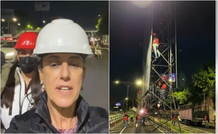 Sheinbaum acude a retiro de espectacular en Viaducto; "se han quitado 33 de mil 200", afirma