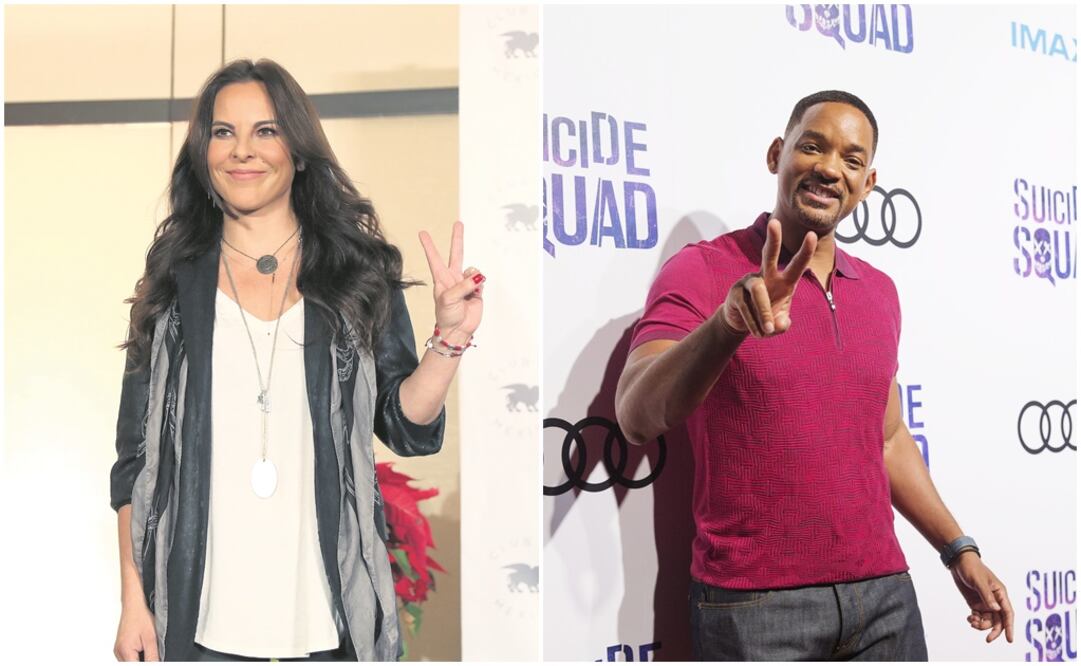 Kate del Castillo y Will Smith. Fotos: Archivo EL UNIVERSAL