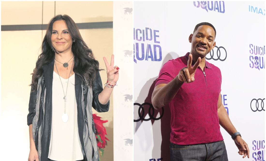 Kate del Castillo y Will Smith. Fotos: Archivo EL UNIVERSAL