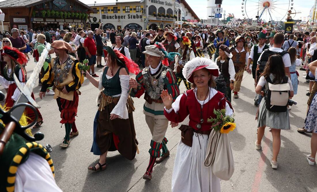 Festival Oktoberfest en Múnich, Alemania. Foto: EFE