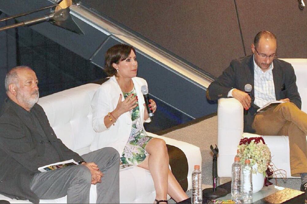 Rosario Robles, titular de la Sedatu, participó en la presentación de la edición de Ciudades Incluyentes, de la revista Líderes (FOTO TOMADA DE TWITTER)