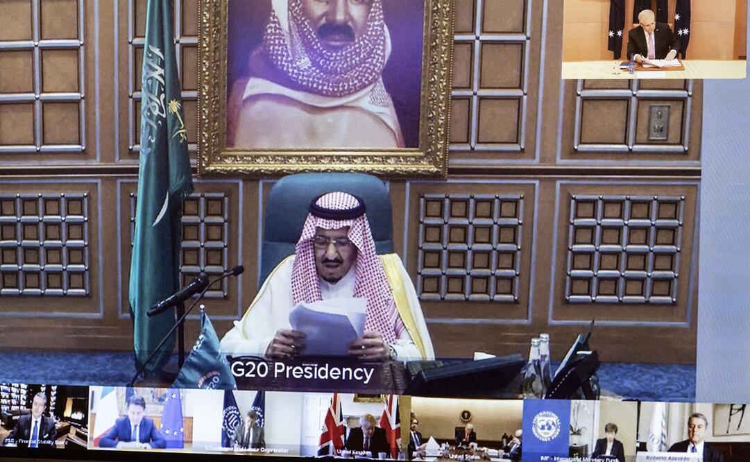 Cumbre del G20 por la pandemia del coronavirus (Foto: EFE)