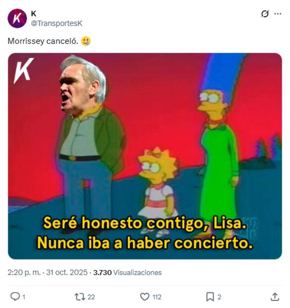 El cantante británico suspendió nuevamente sus presentaciones en el país y usuarios reaccionan en redes con divertidos memes. Foto: Captura de pantalla 'X'