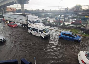 Inundaciones y árboles caídos, el saldo de las fuertes lluvias de este miércoles 31 de julio en Coacalco