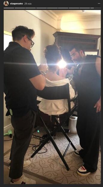 Así se prepara Eiza González para la Gala del Met