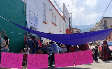Exigen liberación de Macario García, dirigente del MULTI; toman carreteras y centros de Justicia de Oaxaca