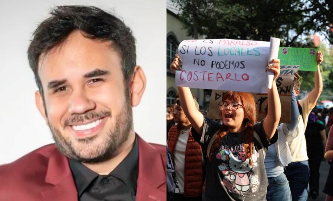 Gabriel Montiel, mejor conocido como "Werevertumorro", es tendencia en redes tras comparar la gentrificación en CDMX con otras ciudades, comentó "en esos países no se pudo evitar". Foto: X / Fernanda Zamora, EL UNIVERSAL