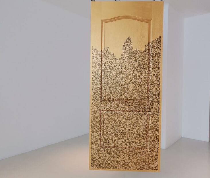 Exposición "Puertas de Esperanza", Galeria Hilario Galguera. / Foto: cortesía