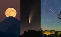 Octubre 2025: Superluna de Cosecha, 4 cometas y lluvias de meteoritos iluminarán el cielo. Foto: Canva