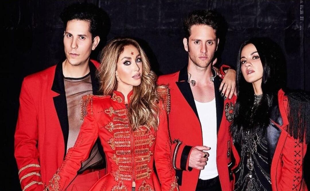 Con sólo cuatro integrantes la banda se subió a los escenarios Foto: Instagram