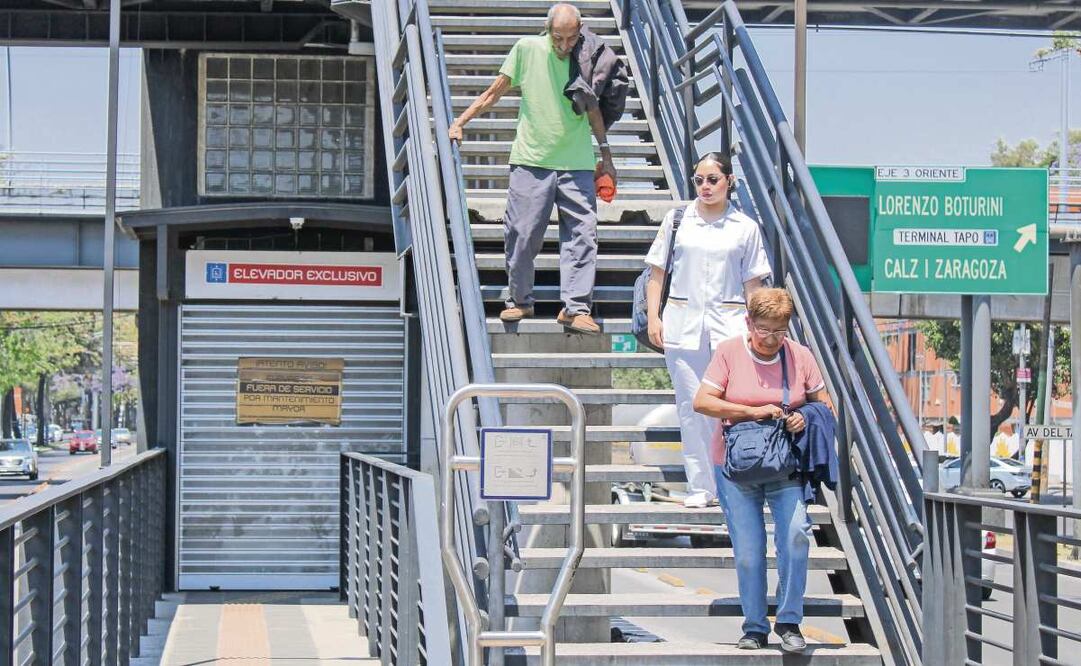 El Metrobús lanzó el 1 de abril las licitaciones para el servicio de mantenimiento preventivo a elevadores y escaleras eléctricas. (03/04/2025) Foto: Darío Luna | El Universal