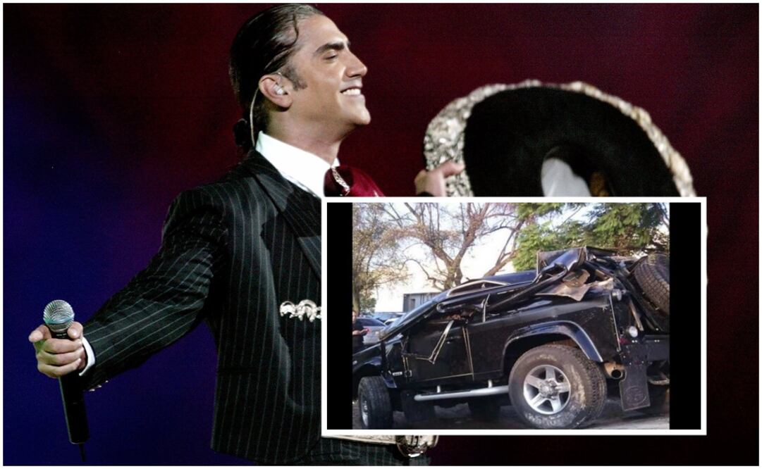 "El artista no quería preocupar a su público y las imágenes de la camioneta eran alarmantes" indica el comunicado. FOTOS: Especial