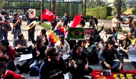 Protestan contra cumbre conservadora en México