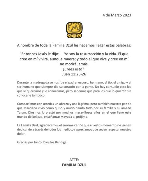 Muere Marciano Dzul Caamal, alcalde de Tulum