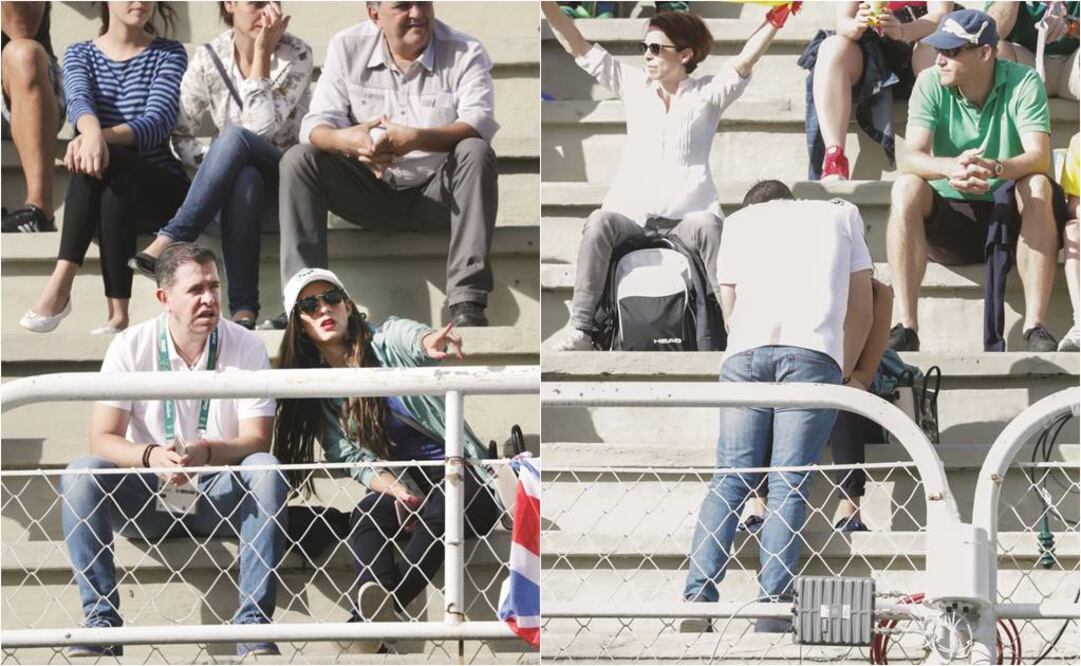 El titular de la Conade llegó acompañado de su pareja, la ex reina de belleza Jacqueline Tostado (IVAN STEPHENS. EL UNIVERSAL)