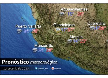 Pronostican día lluvioso y caluroso en Jalisco