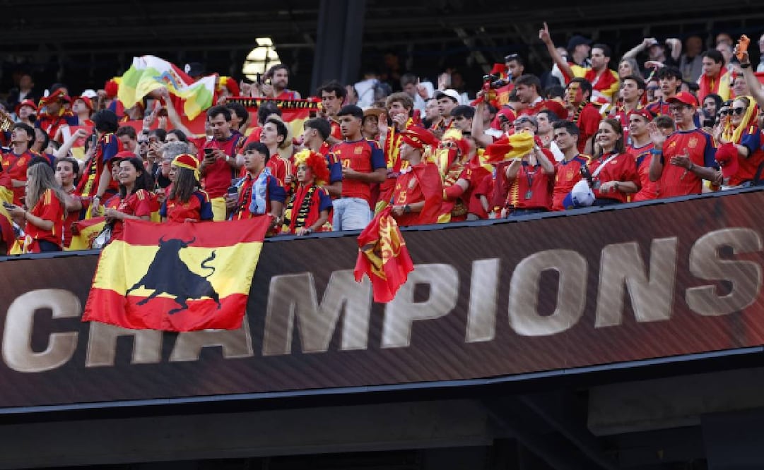 Españoles celebran el campeonato del mundo / Foto: EFE