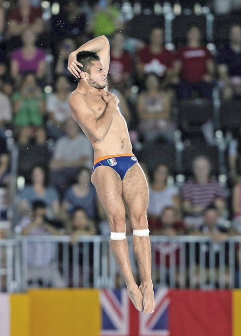 Iván García accedió a la final en sexto lugar con una puntuación de 505.95 (CORTESÍA CONADE)