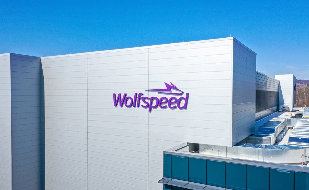 La planta de Wolfspeed, proyecto en el que estaba asociado el proveedor de la industria automovilística alemán ZF, y que se esperaba que pudiera emplear hasta mil personas. Foto: X @Wolfspeed