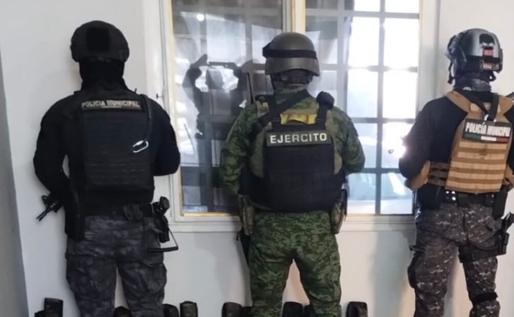 Aseguran arsenal en Guanajuato. Foto: Especial